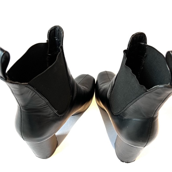 KOI Footwear block heel Chelsea boot black Faux Leather size 8 UK - US 9.5 - Picture 4 of 10